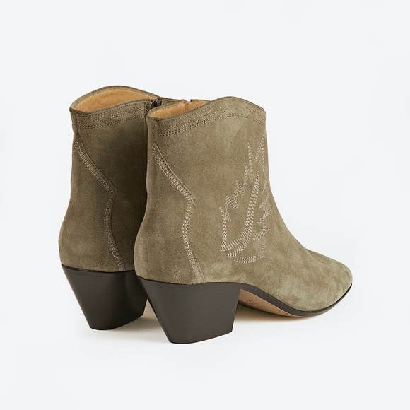 ISABEL MARANT Dacken Suede Ankle Boots Taupe FR 39 - Picture 3 of 3